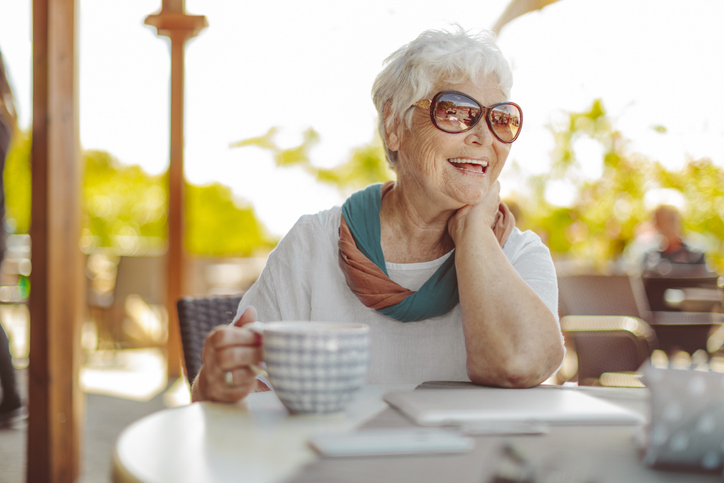 Portrait of a beautiful senior woman